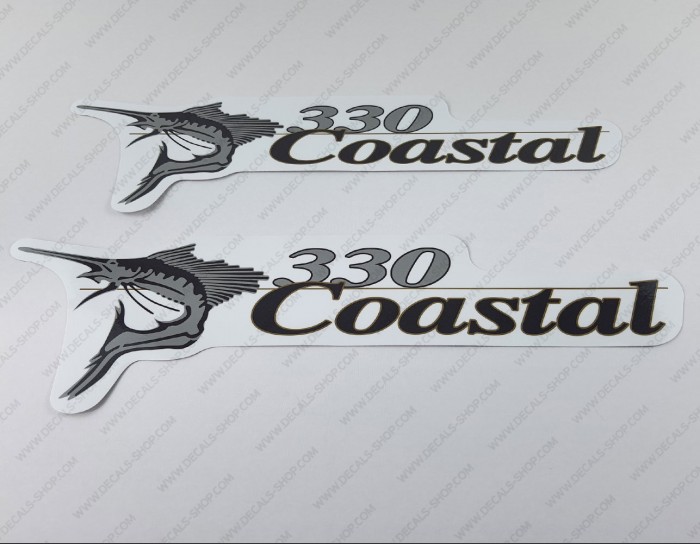 Wellcraft 330 Coastal Boat Decal Set of 2 x 16.25"